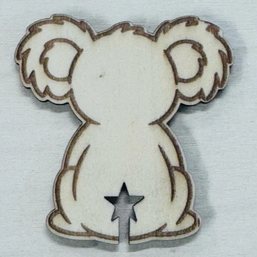 2/$10 Wooden Koala Bread Clip – Cute Laser-Cut Bag Clip